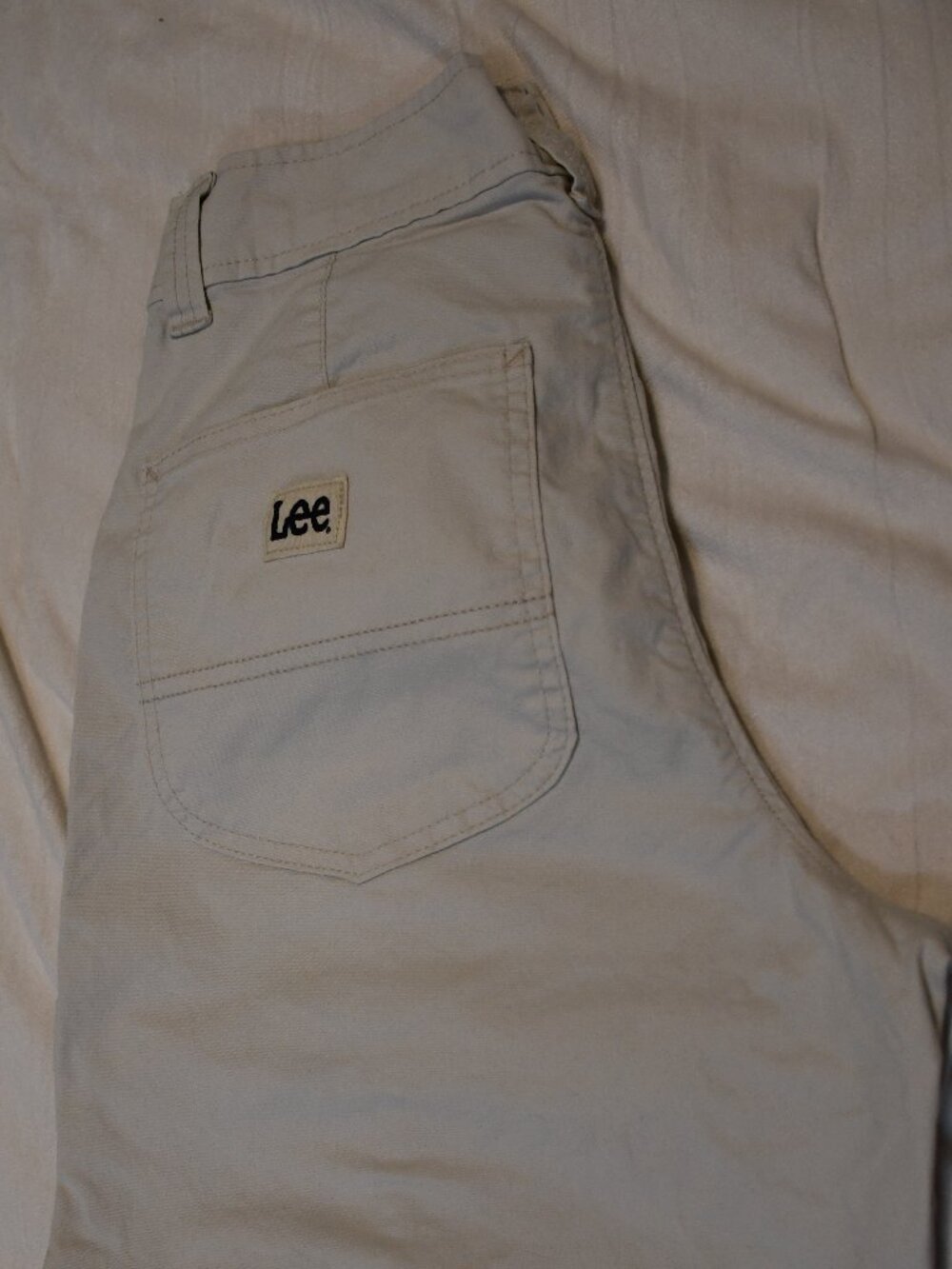 Lee Khaki Cargo Knee Length Shorts